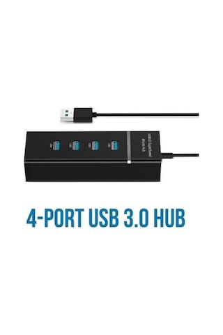 Usb Çoklayıcı 4in1 Usb 3.0 4 Port Çoğaltıcı Hub 5gpbs Hızlı Aktarım 30cm Kablo Pc Bilgisayar Switch Splitter