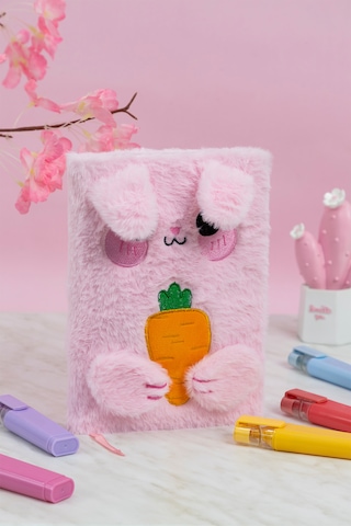 Studi Pelüş Ve Eğlenceli Defter - Tavşan Figürlü