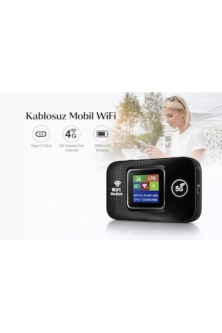 Rt02 Taşınabilir Wifi Yönlendirici 300mbps Yüksek Hızlı Kablosuz Ağ Bağlantı Noktası Type-c Giriş İle Kolay Şarj Mobil Erişim Noktası