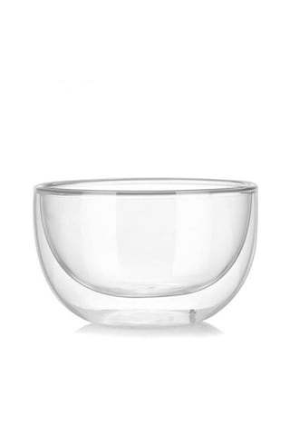 Perotti 12480 Çift Cidarlı Cam Kase Çerezlik Sunumluk 300 ML