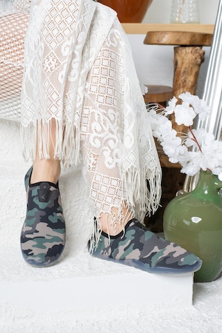 Unisex Deniz Sandaleti Kaymaz Taban Çok Amaçlı Şık Plaj Yüzme Deniz Havuz Rafting Patiği 150 Haki-kamuflaj