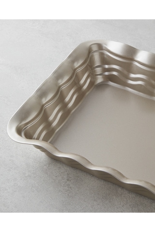 English Home Patisserie Prince Karbon Çelik Dikdörtgen Fırın Kabı 38x27 Cm Şampanya Şampanya