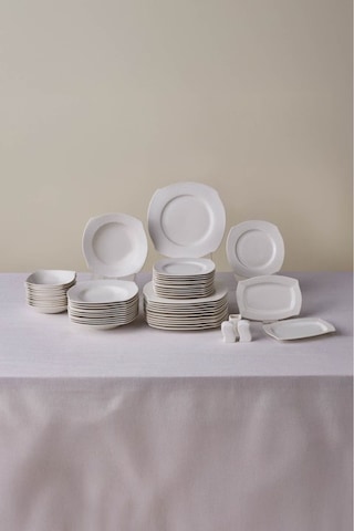 Karaca Square Bone Fancy 53 Parça 12 Kişilik Yemek Takımı