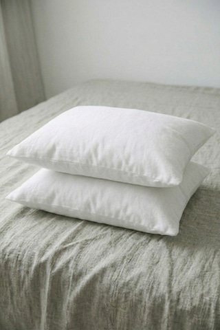 2 Adet 800 Gr Silikon Yastık Yıkanabilir & Nefes Alan 50x70 Cm Beyaz