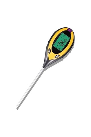 Unichrome 4lü Toprak Ph Ölçer Sıcaklık Ölçer Nem Ölçer Işık Ölçer Pilsiz Toprak Test Aleti