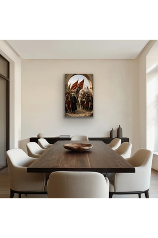 Bezos Fatih Sultan Mehmet İstanbul'un Fethi Kanvas Tablo 40x60 Cm Bezos1 Çok Renkli