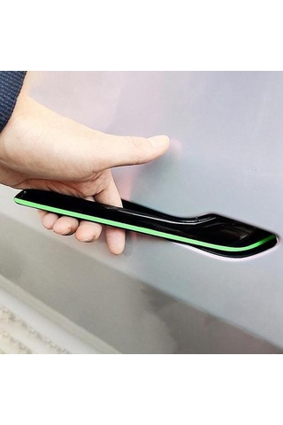 Tesla Model 3 Y 2021+ Aydınlık Tasarım Araba Kapı Kolu Kapağı Döşemesi