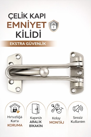 Çelik Kapı Emniyet Kilidi Emniyet Kelepçesi Güvenlik Kilidi Metal Kapı Güvenlik Aparatı