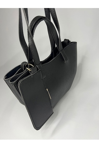 Öznora Pinterest Model Mini Cüzdanlı Omuz Çantası Siyah