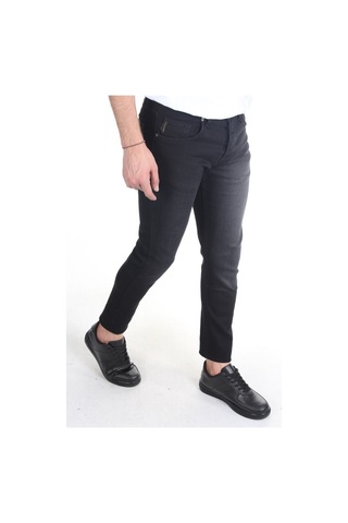 Vikingsjeans Erkek Füme Düz Slim-fit Likralı Dar Paça Kot Pantolon Füme