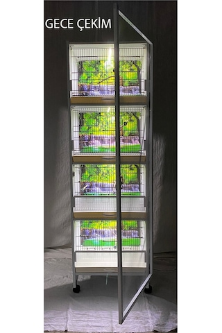 İstanbul Kafes Model 1 Pvc Kuş Dolabı