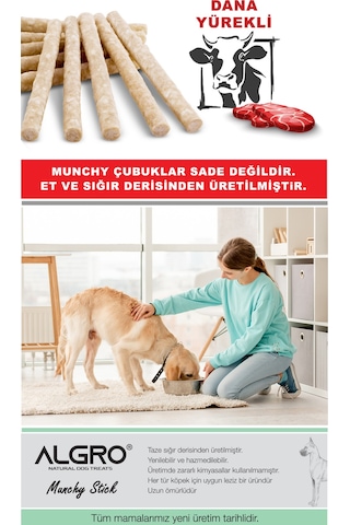 Algro Kuzu İşkembeli Munchy Stick Çiğnemelik Yenilebilir 400 G