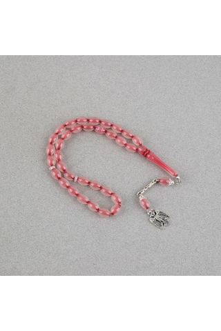 Kedigözü Alpaka Püsküllü Beyzi Kesim 7x11mm Tesbih- Kırmızı
