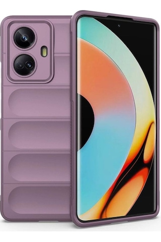 Realme 10 Pro 5g Kılıf Optimum Silikon - Mor Diğer