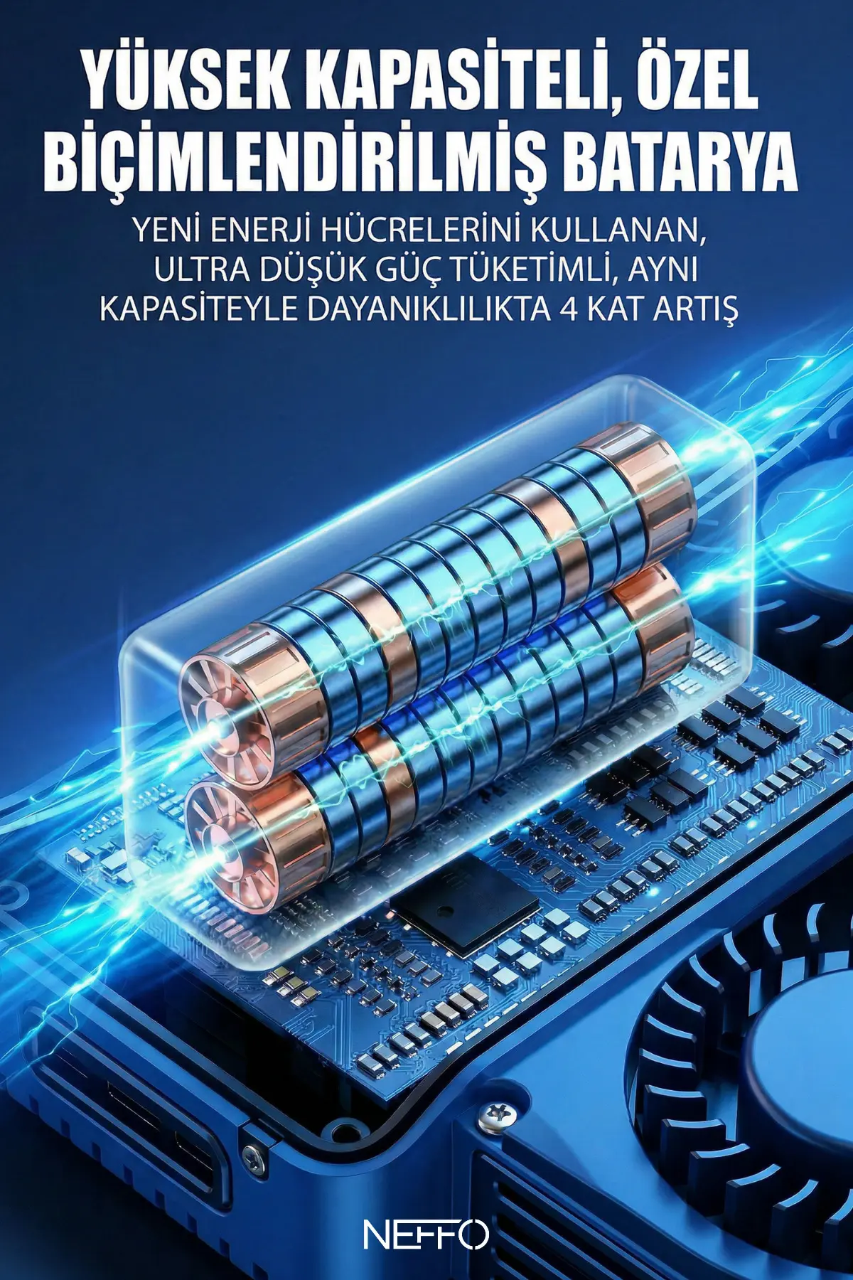 Boyuna Takılan Fan Mini Klima Serinletici Vantilatör Led Ekranlı 3 Seviye Şarjlı Boyunluk Fan