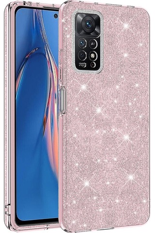 Xiaomi Uyumlu Redmi Note 12 Pro 4g Kılıf Zore Parıltılı Simli Shining Silikon