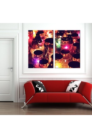 Işık Kavanoz Kanvas Tablo 100x90cm