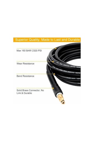 Pazly Karcher K2-k7 Yüksek Basınçlı Yıkama Makinesi İçin 6 Metre Hızlı Bağlantılı Hortum