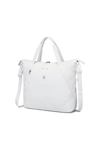 Smart Bags Mikro Poly Kumaş Büyük Boy Kadın Omuz Çantası 3335 Beyaz