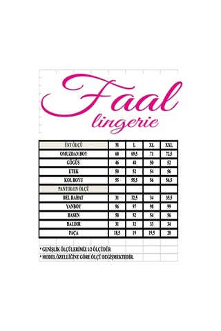 Faal 8606 Kadın Uzun Kollu Dantel Detaylı Pijama Takımı-lacivert Lacivert