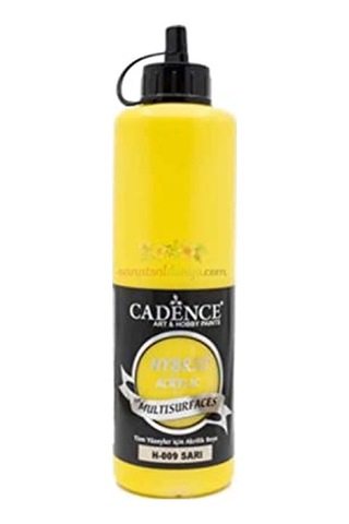Hybrid Multisurface Akrilik Boya 500 Ml. H-009 Sarı Genel