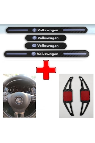 Volkswagen Passat B7 Uyumlu Carbon Kapı Eşiği + F1 Kulakçık (551020042)