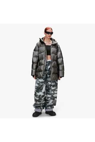 Rains Alta Puffer W3t4 Kadın Gri Mont