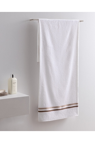Madame Coco Rosabelle Pamuklu Banyo Havlusu - Beyaz/bej - 70x140 Cm 8684427297452 Çok Renkli