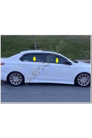Peugeot 301 Krom Cam Çıtası 2012 Sonrası 4 Parça Paslanmaz Çelik