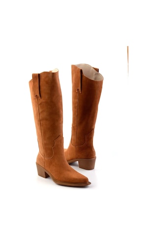 Bambi Taba Leather Kadın Çizme K03274324002 Taba