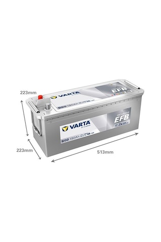 Varta B90 12v 190ah 1050a Promotive Efb Ağır Vasıta Akü Üretim Tarihi:2025