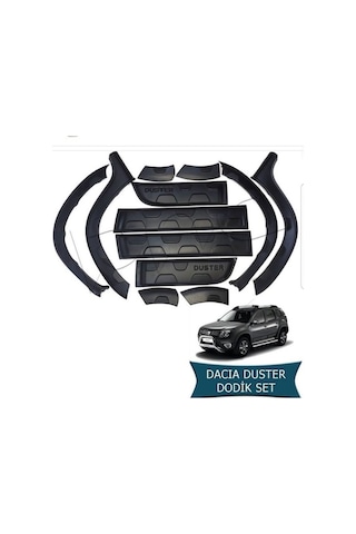 Dacia Duster Dodik Ve Kapı Koruma Çamurluk Kaplama Plastik 2010 -