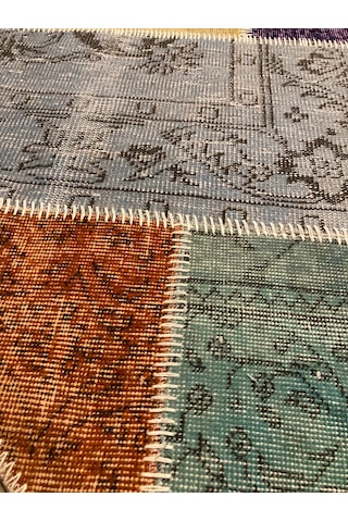Tuğra Halı El Dokuma Patchwork Yün Halı 160 X 230