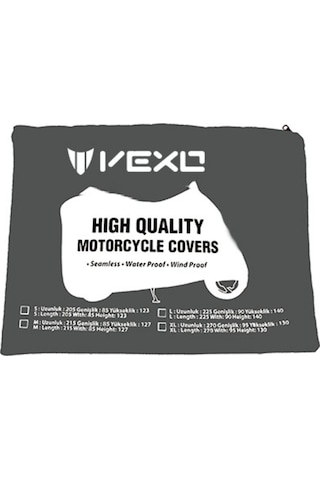 Vexo Plus Sıyah Motosiklet Brandası (266983336)
