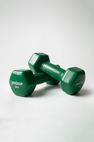 Proforce Vdb Dışı Vinil Kaplı Içi Çelik Döküm Ağırlık Dambıl Yeşil 4 KG
