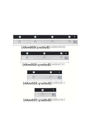 Dekoratif Dim Edilebilir Led Aydınlatma, 60 Cm Uzunluğunda Ve Usb Şarjlı 10 Parça Siyah