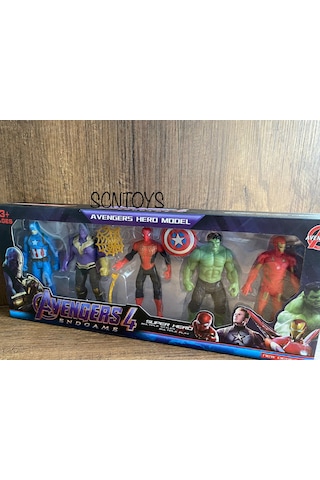 Oyuncak Avengers 5li Figür Seti Avengers Hulk Thanos Spiderman