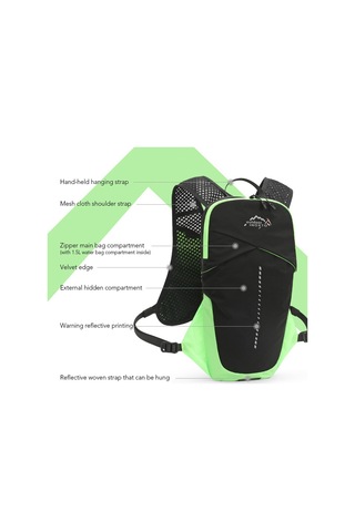 Inoxto-5l Hidrasyon Yelek Sırt Çantası 1.5l Su Torbası Bölmeli Gri