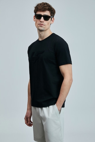 Lufian Erkek T Shirt 111020243 Siyah Siyah