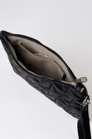 Vivaq Kadın Siyah Yıldız Nakışlı Suni Deri Bilek Ve Zincir Askılı Portföy El Ve Clutch Çanta