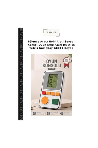 Eğlence Aracı Hobi Aleti Seyyar Konsol Oyun Kolu Atari Joystick Tetris Gameboy Gc011 Beyaz