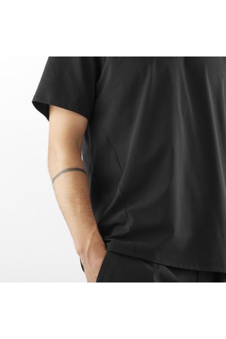 Salomon Trackline Ss Tee M Erkek T-shirt-29838 Siyah