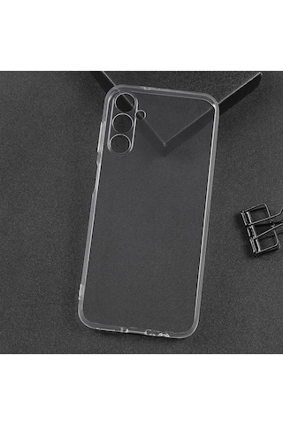 Zore Galaxy Uyumlu M14 Kılıf Msra Süper Silikon Kapak - Renksiz Renksiz