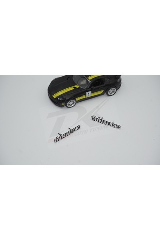 Dynaudio Logo Hoparlör Krom Metal Tırnaklı Logo Amblem 2 Li Set N11.2856