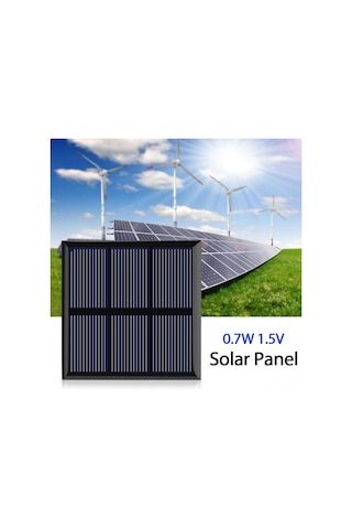 Konesam 1.5v 0.7w Mini Güneş Paneli 70x70mm, 1.2v Pil Şarj Edici, Dıy Uygulamalar İçin Esnek Kablolu Ve Sıcak Dayanıklı