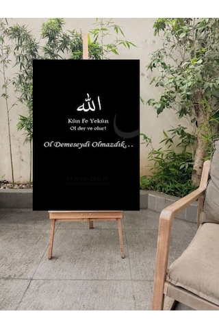 Ol Demeseydi Olmazdık Kanvas Tablo Canvas Hediyelik Duvar Dekarasyon Duvar Süsü Ölçü Seçiniz :