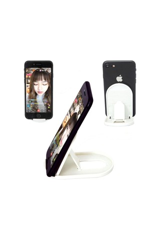 Pembe Vaorlo Ayarlanabilir Mini Telefon Tutucu Masa Standı Telefon Oval Braket Mobil Stand Tutucu