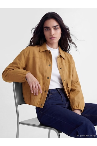 Lcw Vision Yeşil Oversize Kadın Gömlek Ceket