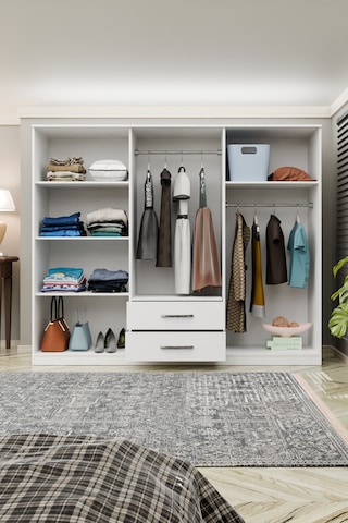 Metalia Gm 033 Delüx 6 Kapılı 2 Çekmeceli Aynalı Gardrop Dolap