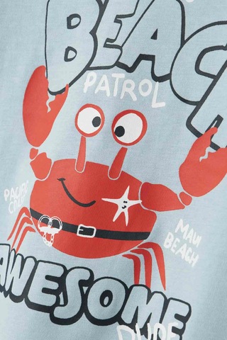 Name It Nmmvagno Ss Loose Top Mavi Erkek Çocuk Kısa Kol T-shirt Mavi